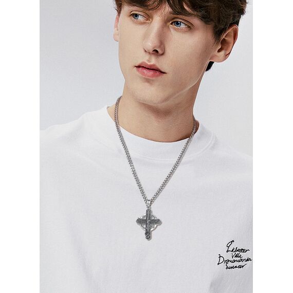 AEONSLOVE Erzengel Michael Halskette für Damen Herren 925 Sterling Silber Michael Anhänger Heiliger Michael Medaille Saint Michael Archangel Amulett Kette Katholische Schmuck Religiöse Geschenk