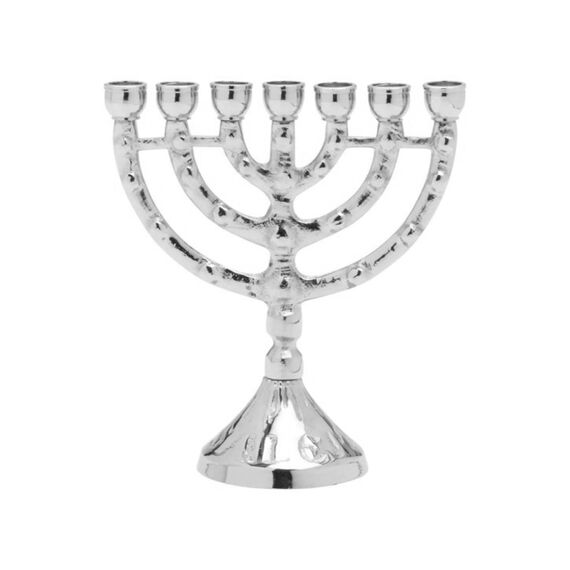 NKlaus MenorahKerzenständer Handarbeit Menorah klein Jerusalem bis 8mm Kerzen NEU 2694