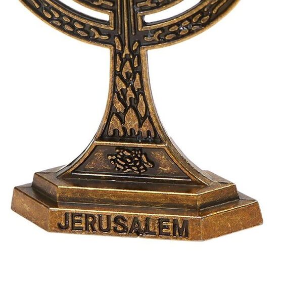 Fopytu Mini 7-Branch Menorah Kerzenhalter Für Schabbat, Tabernakel, Jüdische Kerzenhalter Home Decor Ornamente Tisch Herzstück Display