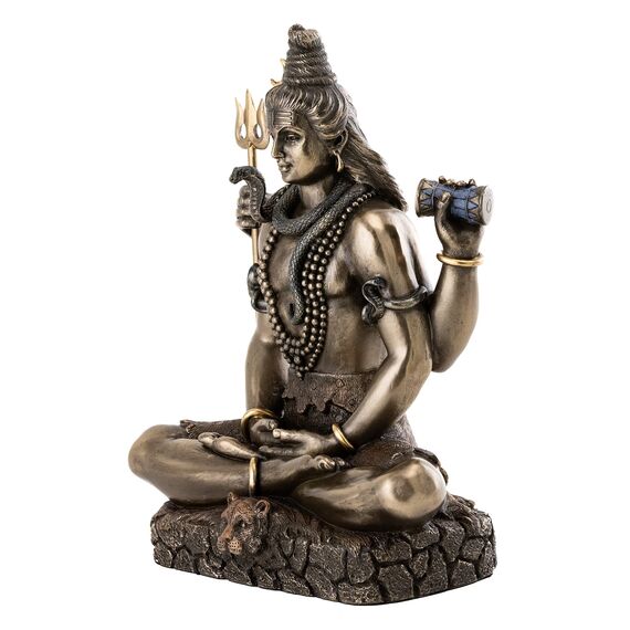 Top Collection Shiva in Padmasana Lotus Pose Hindu Statue Figur Figur Buddha