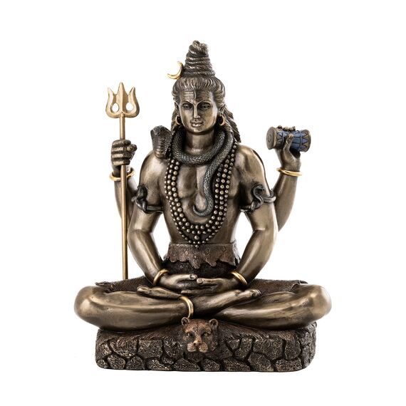 Top Collection Shiva in Padmasana Lotus Pose Hindu Statue Figur Figur Buddha
