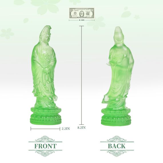 Guan Yin Statue, Quan Yin, Kwan Yin im Wind, Kuan Yin Buddha-Statue, Zen, meditierende Statue, Göttin der Göttin der Gnade und des Mitgefühls im Wind, Yoga, spirituelle Feng Shui-Dekoration