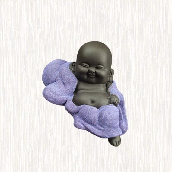 Healifty Kreative Buddha Statuen Keramik Kleine Niedliche Buddha Statue Mönch Figur Kreative Baby Handwerk Puppen Ornamente Geschenk Chinesische Zarte Keramik Kunst Und Handwerk