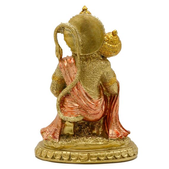 alikiki Hindu-mythologische Ramayana-Hanuman-AFFE – Indische Gottesstatue, östliche Erleuchtung, Anhänger von Lord Rama Altar Skulptur – Indien Home Puja Tempel Mandir Buddha Dekor