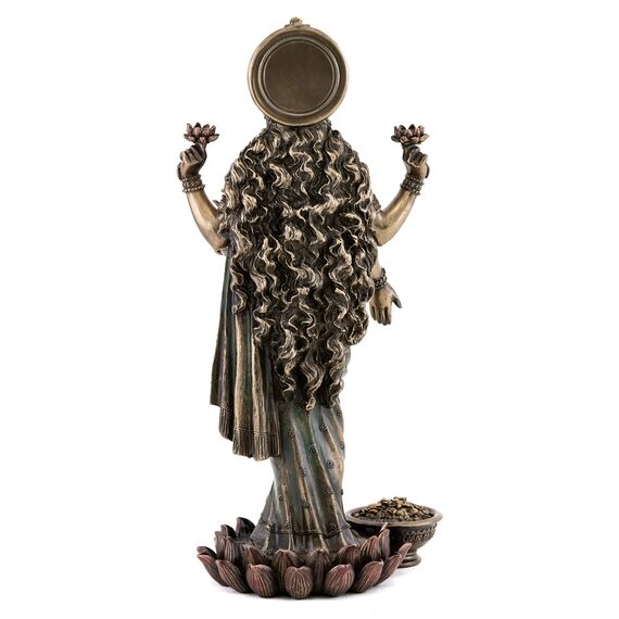 Buddha Groove Lakshmi Hindu-Göttin des Reichtums, Wohlstands, Weisheit und Glücks Statue
