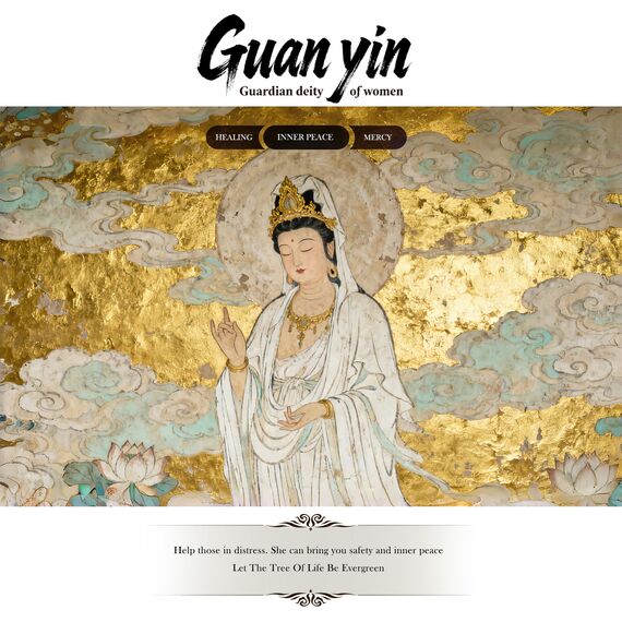 Guan Yin Statue, Quan Yin, Kwan Yin im Wind, Kuan Yin Buddha-Statue, Zen, meditierende Statue, Göttin der Göttin der Gnade und des Mitgefühls im Wind, Yoga, spirituelle Feng Shui-Dekoration