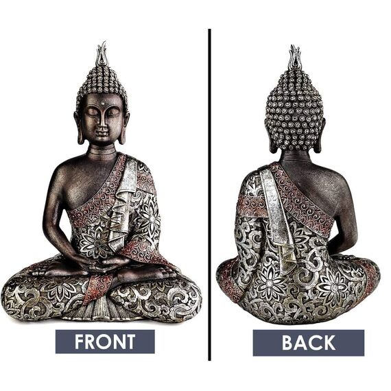 25DOL Buddha-Statuen für Zuhause 18,5 cm Buddha-Statue (Die letzte Meditation) Sammlerstücke Figuren Meditation, spirituelles Wohnzimmer, Yoga Zen Dekor Hindu- und Ostasiatische Dekoration