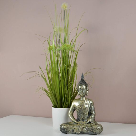 INtrenDU Buddha Figur groß 40cm meditierend Buddhismus Dekoration für die Wohnung
