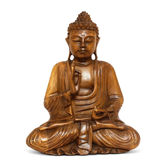 G6 Collection 40.6 cm große, ruhige sitzende Buddha-Statue, handgefertigt, meditierende Skulptur, dekorative Heimdekoration, Akzenten, moderne, orientalische Dekoration (40.6 cm hoch)