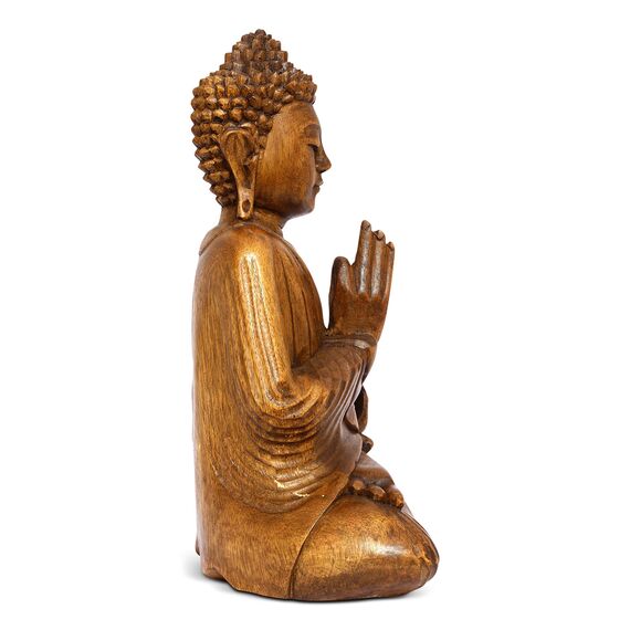 G6 Collection 40.6 cm große, ruhige sitzende Buddha-Statue, handgefertigt, meditierende Skulptur, dekorative Heimdekoration, Akzenten, moderne, orientalische Dekoration (40.6 cm hoch)