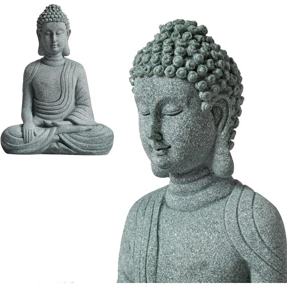 Buddha-Statuen, Buddah-Statute, meditierende Statute, Buda-Statue, Zen-Meditation, Naturstein, handgefertigt für Meditation, Yoga, Fisch, Aquarium, spiritueller Zen-Garten, Feng Shui Chakra Heilung
