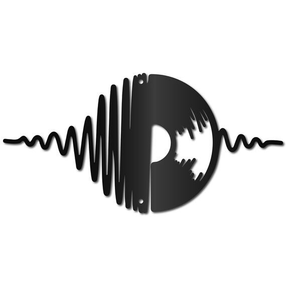 CREATCABIN Musikalische Metall-Wanddekoration,Eisen-Wandkunst,Schwarze Note,Hohle Skulptur,Wandkunst,Dekorschild,Hängende Dekoration Für Studio,Innen- Und Außenbereich,Wohnzimmer,Zuhause,Küche,30x15cm