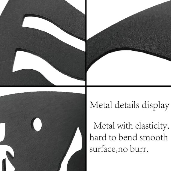 CREATCABIN Katze Metall Wandkunst Tier Schmetterling Dekor Wandbehang Silhouette Skulptur Ornamente Eisenschild Für Drinnen Und Draußen Zuhause Wohnzimmer Küche Garten Büro Dekoration Geschenk