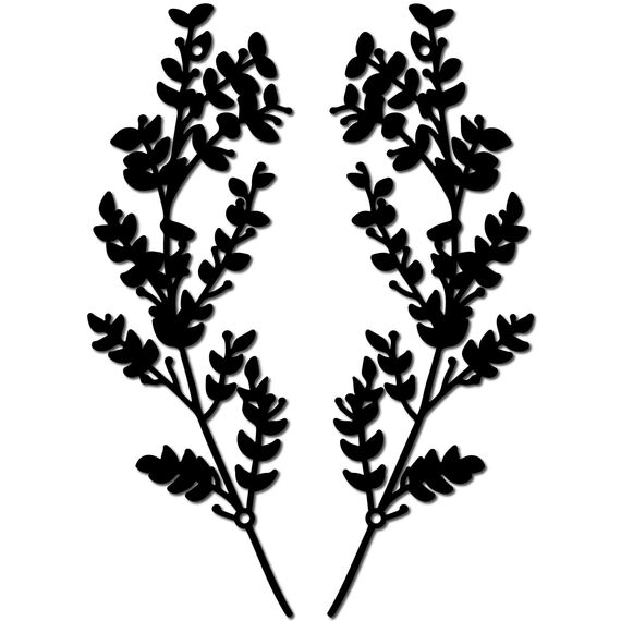 CREATCABIN Metallbaumblatt-Wanddekoration,Ranke,Olivenzweig,Blattwandkunst,Dekor,Doppelte Schwarze Schmiedeeisen-Schnörkelskulptur,Blatt-Hängedekoration,Rustikales Wandschild Für Wohnzimmer,30x10cm