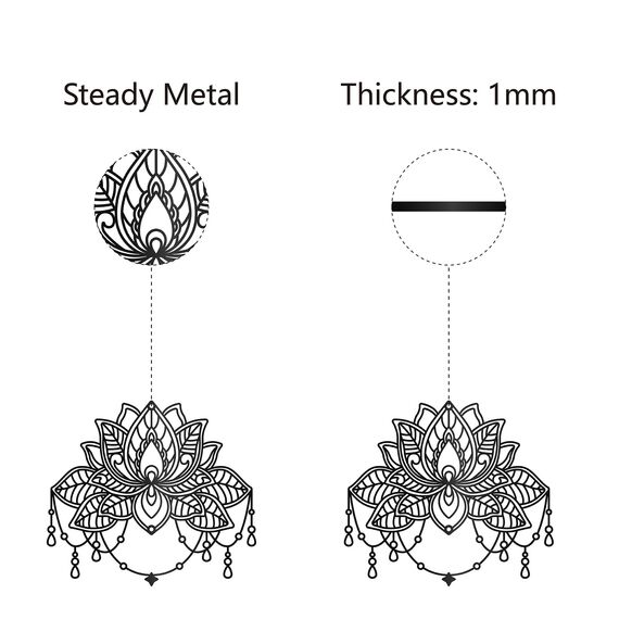 CREATCABIN Lotus Metall-Wandkunst-Dekor,Schwarze Blume,Wandbehang,Dekor,Eisendraht,Wandkunst,Silhouette,Skulptur,Dekoration,Schild,Ausgehöhlt,Minimalistisches Blumenornament Für Garten,Zuhause,26x23cm