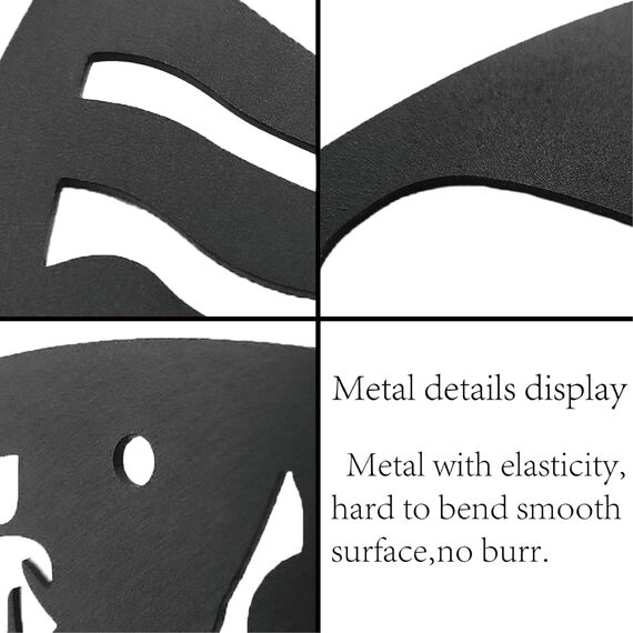 CREATCABIN Monstera Metall-Wandkunst-Dekor,Tropische Blumen,Schwarze Wandschilder,Eisen-Hänge-Metallornament,Wandskulptur,Geschenk Für Zuhause,Büro,Garten,Wohnzimmer,Dekoration,Weihnachten,30x10cm