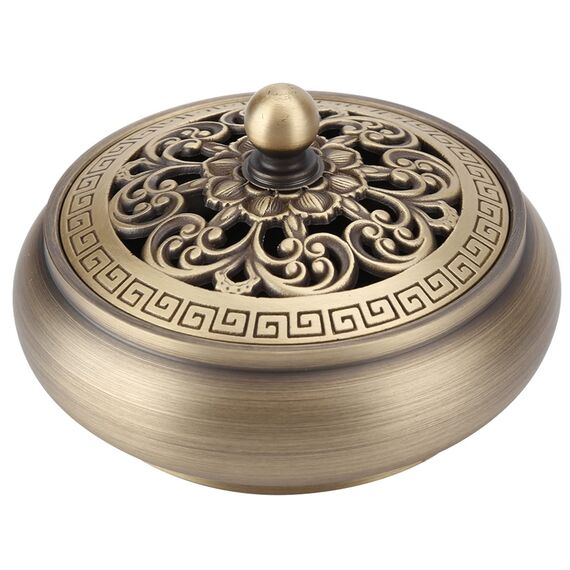 Kupfer Räuchergefäß Räucherstäbchen Lotus Buddha Räuchergefäß Halter Metall Vintage Räuchergefäß Holzkohleofen Luxus Ständer Räucherstäbchen