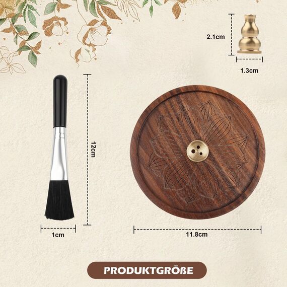 Holzlotus Räucherstäbchenhalter,Handgefertigter Brenner für Räucherstäbchen Halter Lotus Stick Räuchergefäß Weihrauchhalter Brenner Incense Sticks für Heimdekoration, Meditation und Yoga