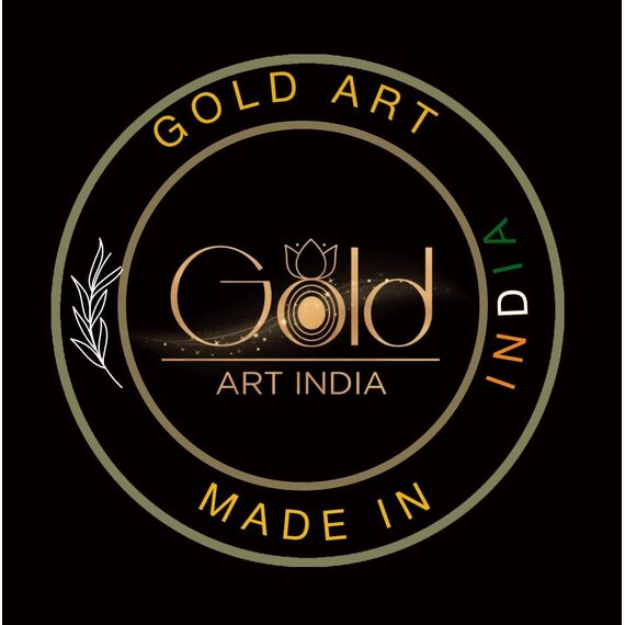 Gold Art India 999 versilbertes Idol für Ganesh Idol für Auto Armaturenbrett Gott Ganesha Idol für Home Decor Ganpati für Geschenk Silber Mukut Silber Schwarz Idol