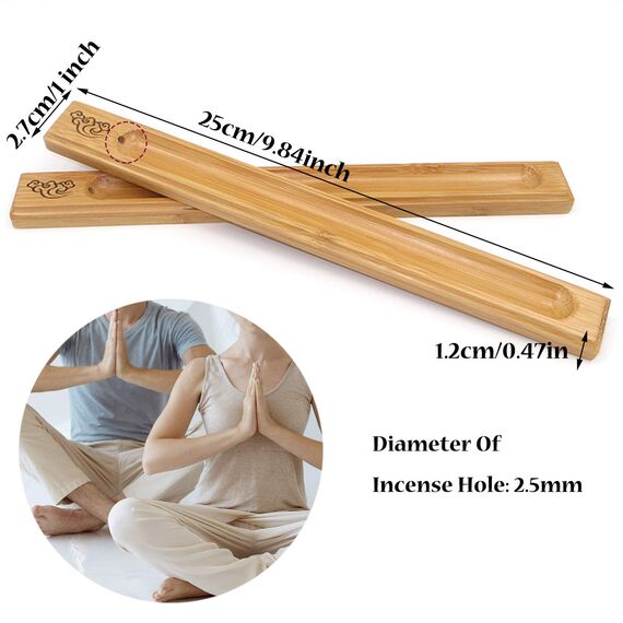 Bambus Holz Räucherstäbchen Halter Weihrauchbrenner Aschefänger Ash Catcher Räucherstäbchenhalter Räucherstäbchen Brenner Halter Aschefänger Räucherstäbchenhalter Lotus Halterung Räucherstäbchen 3Pcs