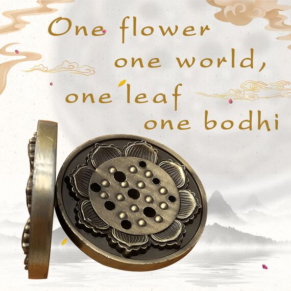 2 Stück Räucherstäbchenhalter, Lotus Stick Räuchergefäß Weihrauchhalter, klein Lotus Incense Holder, 9-Loch Räucherstäbchen Halter, für Yogaraum, Meditationsraum usw