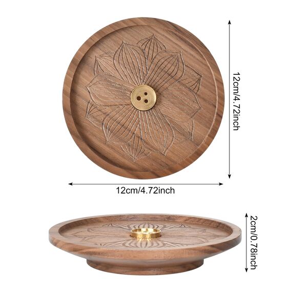 Räucherstäbchen Halter, Holzlotus Räucherstäbchenhalter, Lotus Stick Räuchergefäß, Räucherstäbchenhalter Lotus, Weihrauchhalter für Meditation, Yoga und Heimdekoration
