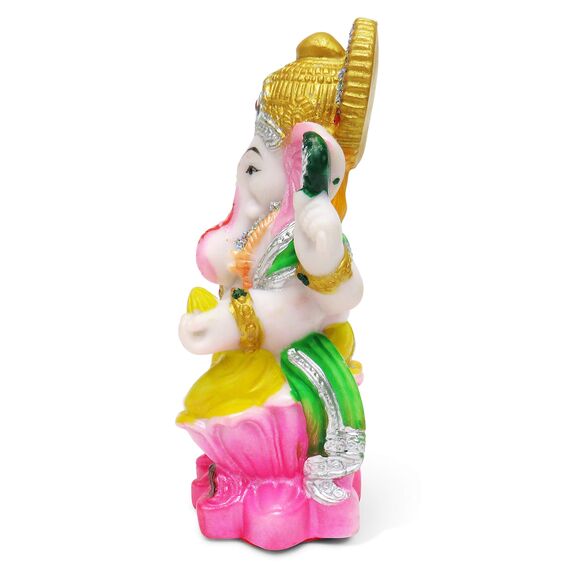 Purity Style Lebendige Ganesha-Statue aus Kunstharz – Ganesha-Skulptur Idol