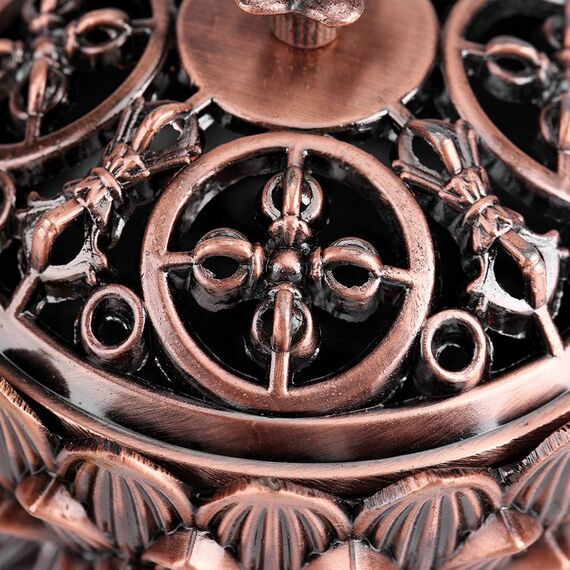 Räucherkegel, Räucherkegel, Vintage-Lotusform, Räucherkegelhalter, Lotus-Kupferlegierung, Räucherstäbchenhalter, Dekorationswerkzeug für Zuhause, Büro, Dekoration
