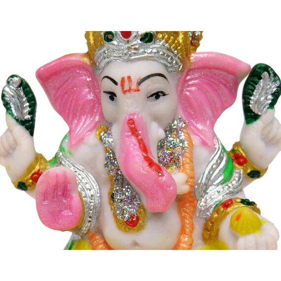 Purity Style Lebendige Ganesha-Statue aus Kunstharz – Ganesha-Skulptur Idol
