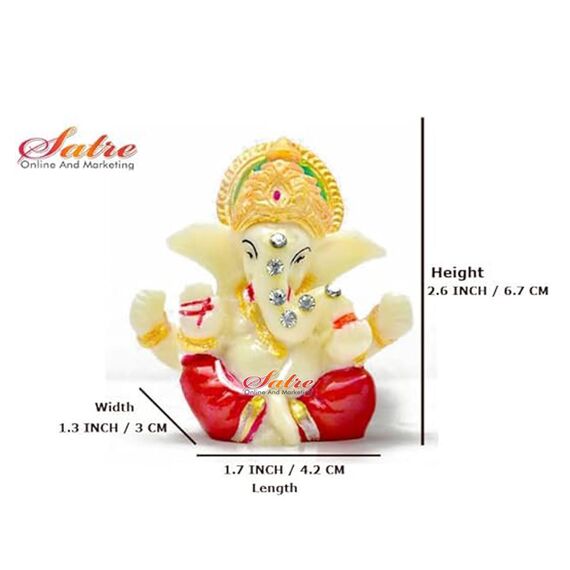 Satre Online and Marketing Pheta/Pagdi Ganesha/Ganpati - Idol/Figur/Statue/Skulptur