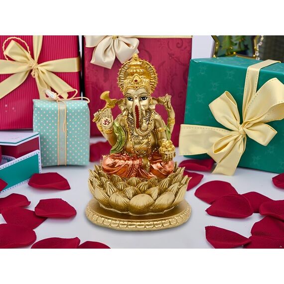 BangBangDa Hindu-Gott, Ganesha-Statue, indisches Idol, Ganesha-Figur, indisches Heimbüro, Mandir-Tempel, Pooja-Artikel, Diwali-Geschenke, Puja-Produkt, Altar, Schrein, Yoga-Raum, Medietation,