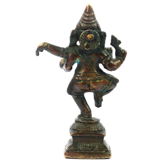ASHIRWAD Messing Lord Ganesha Idol Statue für Zuhause Hindu-Gott Ganpati Bappa Vinayaka Murti (Ganesh-05)