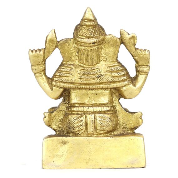 ASHIRWAD Messingstatue Lord Ganesha Idol für Zuhause Hindu-Gott Ganpati Bappa Vinayaka Murti (Ganesh-10)