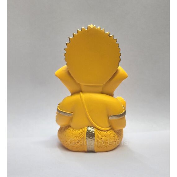 Gold Art India Mango Terrakotta-Finish Ganesha für Auto Armaturenbrett Home Decor Geschenk Diwali Geburtstag Festivals 8,9 x 5,1 cm