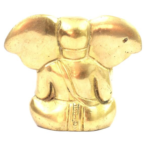 ASHIRWAD Messing Lord Ganesha Idol Statue für Zuhause Hindu-Gott Ganpati Bappa Vinayaka Murti (Ganesh-12)