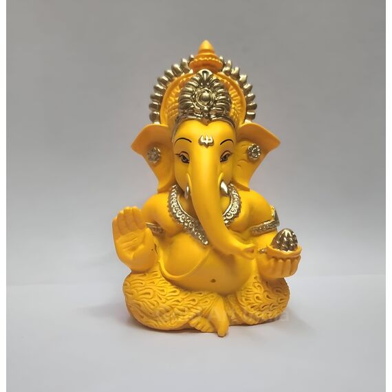 Gold Art India Mango Terrakotta-Finish Ganesha für Auto Armaturenbrett Home Decor Geschenk Diwali Geburtstag Festivals 8,9 x 5,1 cm