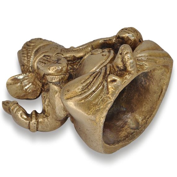 DakshCraft Mukut Ganesha Messingfigur