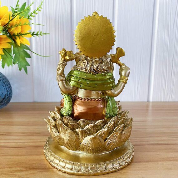 BangBangDa Hindu-Gott, Ganesha-Statue, indisches Idol, Ganesha-Figur, indisches Heimbüro, Mandir-Tempel, Pooja-Artikel, Diwali-Geschenke, Puja-Produkt, Altar, Schrein, Yoga-Raum, Medietation,