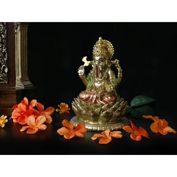 BangBangDa Hindu-Gott, Ganesha-Statue, indisches Idol, Ganesha-Figur, indisches Heimbüro, Mandir-Tempel, Pooja-Artikel, Diwali-Geschenke, Puja-Produkt, Altar, Schrein, Yoga-Raum, Medietation,