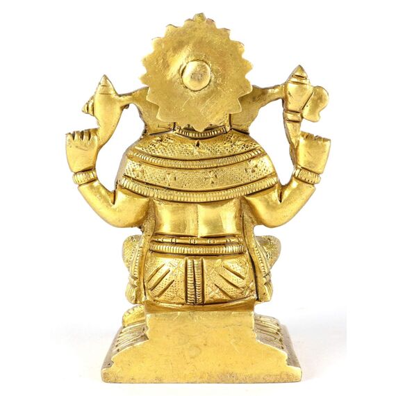 ASHIRWAD Shri Ganesha Idol für Zuhause, Statue des Hindu-Gottes, Messing (Shri Ganesh-013)