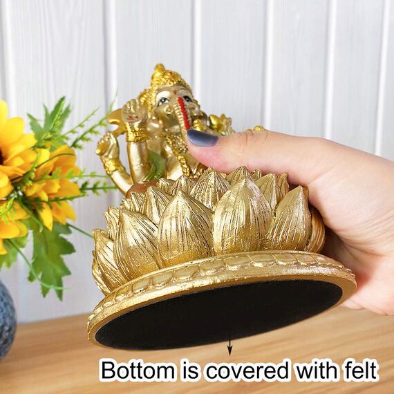 BangBangDa Hindu-Gott, Ganesha-Statue, indisches Idol, Ganesha-Figur, indisches Heimbüro, Mandir-Tempel, Pooja-Artikel, Diwali-Geschenke, Puja-Produkt, Altar, Schrein, Yoga-Raum, Medietation,