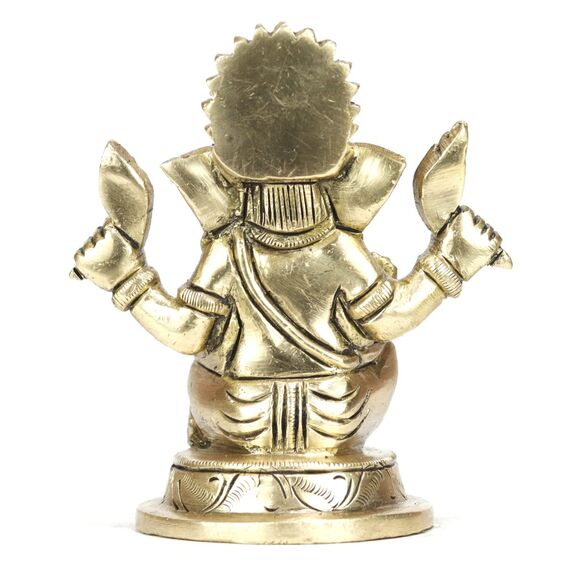 ASHIRWAD Ganesh-07 Ganesha-Idol-Statue aus Messing, für Zuhause, Hindu-Gott, Ganpati, Bappa, Vinayaka Murti, Ganesh-07