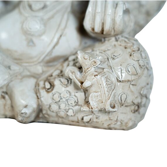 Pevfeciy Ganesha Statue Buddha Figur Groß Indische Deko Für Schreibtisch Wohnzimmer Garten,Wasserdicht, Kein Ausbleichen,26X18X30 cm
