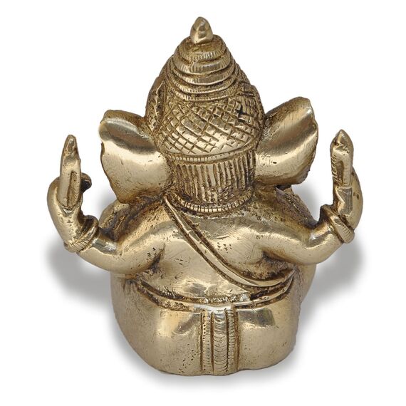DakshCraft Mukut Ganesha Messingfigur