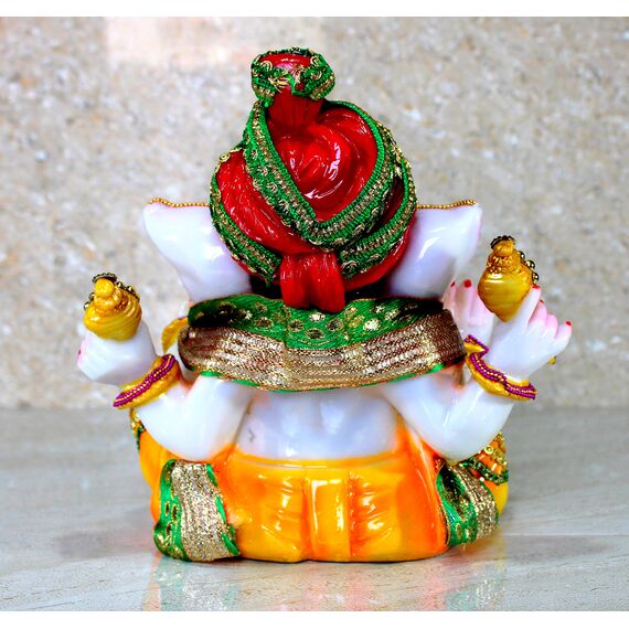 ESPLANADE Pagdi Ganesha Ganpati Murti Idol Statue Skulptur (22,9 cm)