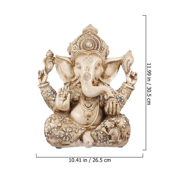 YARNOW Hindu-Ganesha-Statue, Ganesha, Elefant, Meditation, Ornament, Reichtum, Skulptur, Geschenk, Heimdekoration