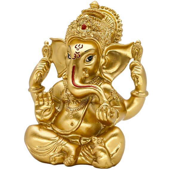 Hindu-Ganesha-Statue Diwali-Dekor - Lord Ganesh Ganpati Elefant Meditation - Indisches Idol Home Puja Decor