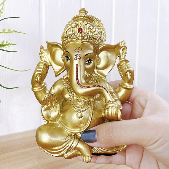 Hindu-Ganesha-Statue Diwali-Dekor - Lord Ganesh Ganpati Elefant Meditation - Indisches Idol Home Puja Decor