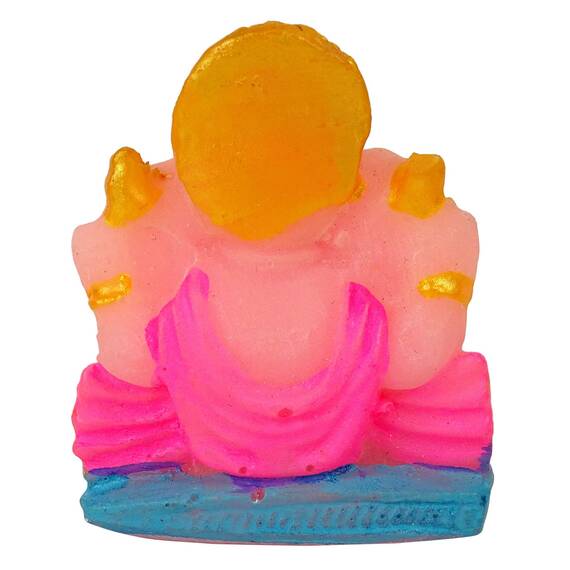 IBA Indianbeautifulart 5.5 cm Kleine Lord Ganesha Harz Statue Detailgetreu Modelliert Idol Fur Auto Armaturenbrett Wohnkultur Geschenk