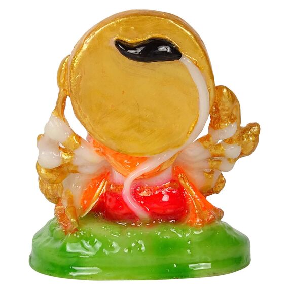 IBA Indianbeautifulart Herr Hanuman Handgefertigte Poly Marmor Statue 9.5 cm Idol Fur Auto Armaturenbrett Figuren Wohnkultur